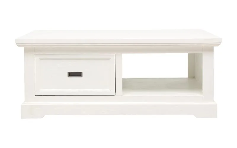 Hamptons Coffee Table 120cm in Acacia White