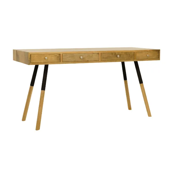 Kortina Desk in Mangowood / Black Leg