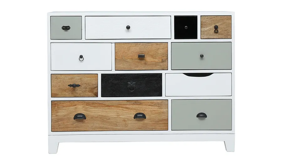 Porto Buffet 120cm in Mike White / Multi