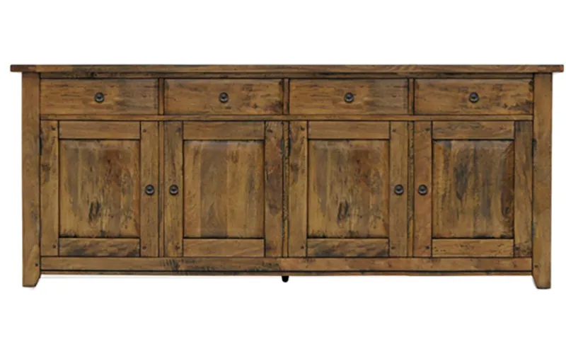Mango Creek 4 Door Buffet 208cm in Rustic Chocolate