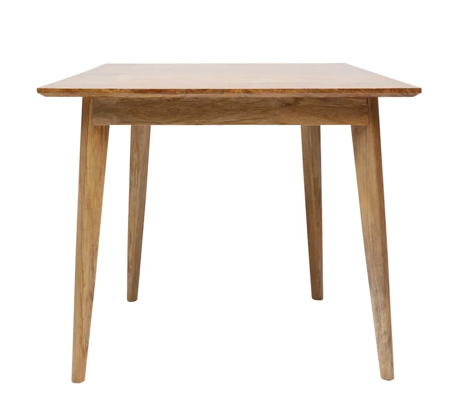 Porto Square Dining Table 120cm in Clear