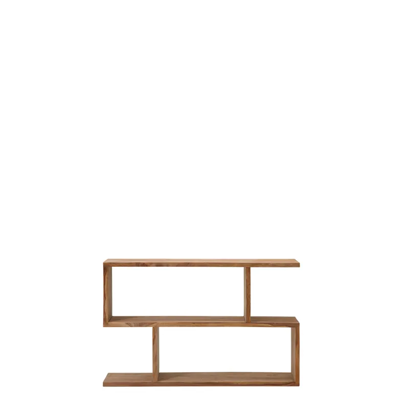 Kote Zig Zag Shelf 120 x 30 x 75cm in Rosewood
