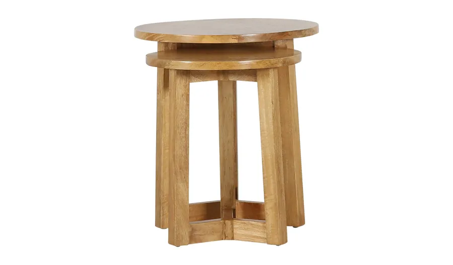 Ivy Nest of Tables in Mangowood Clear Lacquer