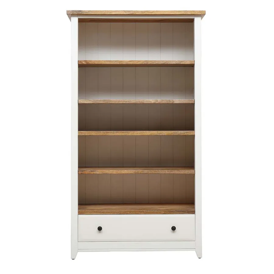Mango Creek Shelf Unit in White / Clear