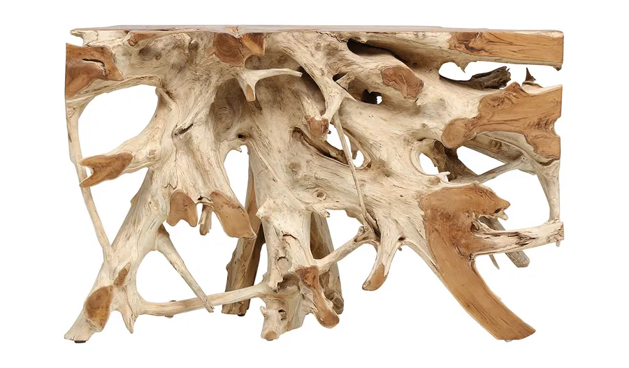 Root Console 130cm in Raw Teak
