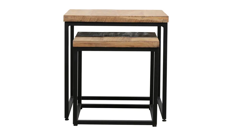 Dixon Side Nest of Tables in Reclaimed Teak
