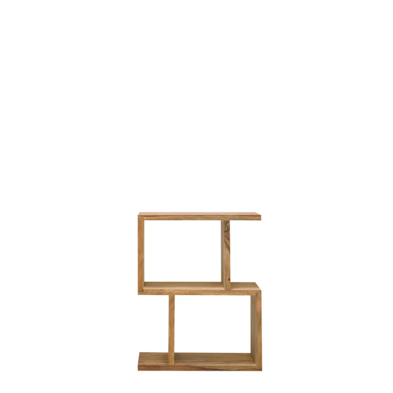 Kote Zig Zag Shelf 60 x 30 x 75cm in Rosewood