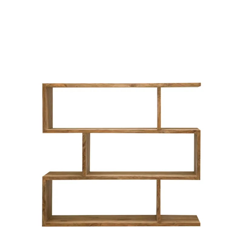 Kote Zig Zag Shelf 120 x 30 x 110cm in Rosewood