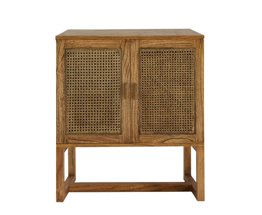 Rita 2 Door Buffet 80cm in Mindi / Rattan