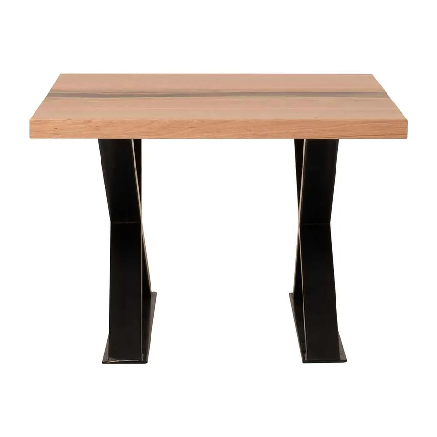 Rawson Side Table 65cm in Messmate with Resin