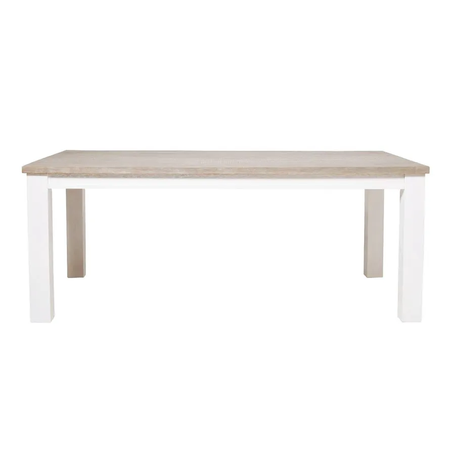 Halifax Dining Table 190cm in Acacia Grey / White