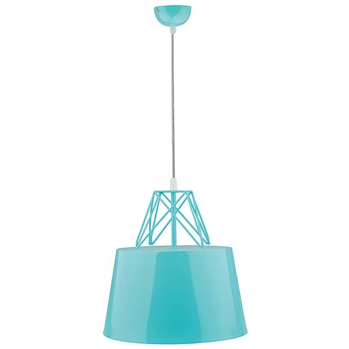 Kaelan Iron Pendant Light, Blue