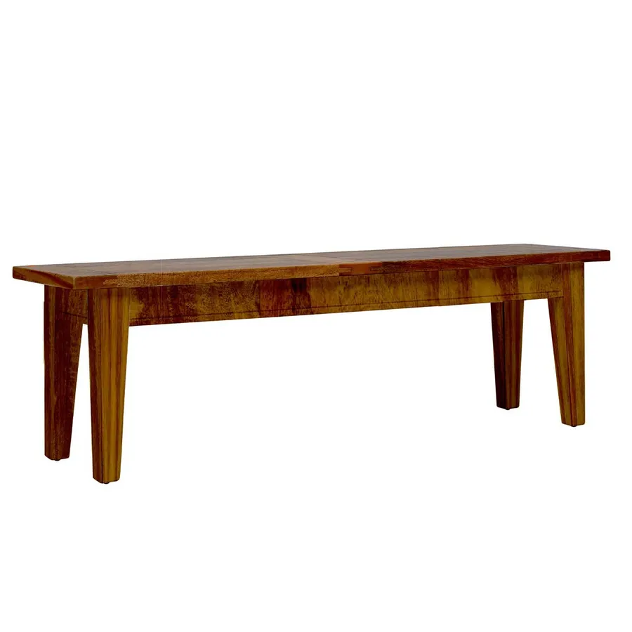 Mango Creek Bench 170cm (For 210 Dining Table) in Rustic Chocolate