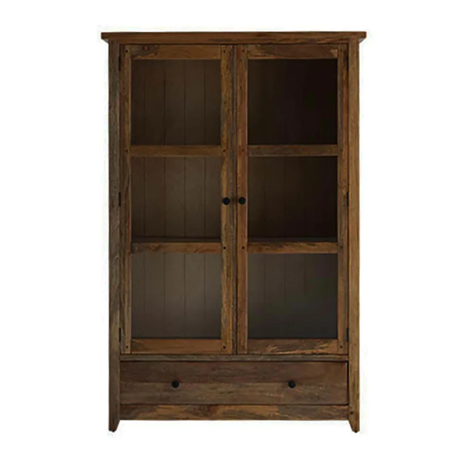 Mango Creek Double Display Unit in Rustic Chocolate