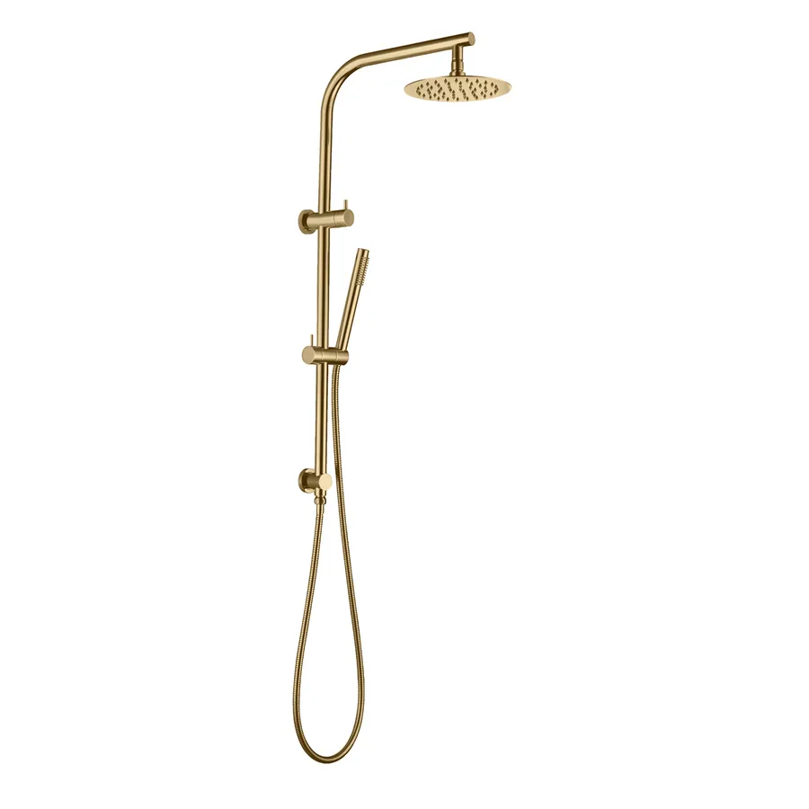 Brass Round Shower Combo Twin Set