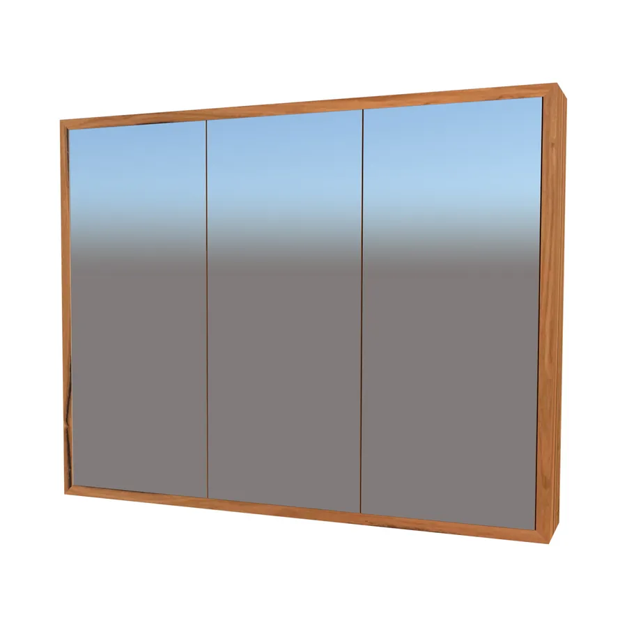 MANLY Solid Timber Wood Shaving Cabinet Mirror