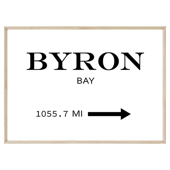 Byron Bay Sign (or custom destination)