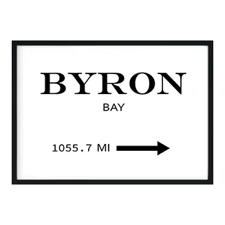 Byron Bay Sign (or custom destination)