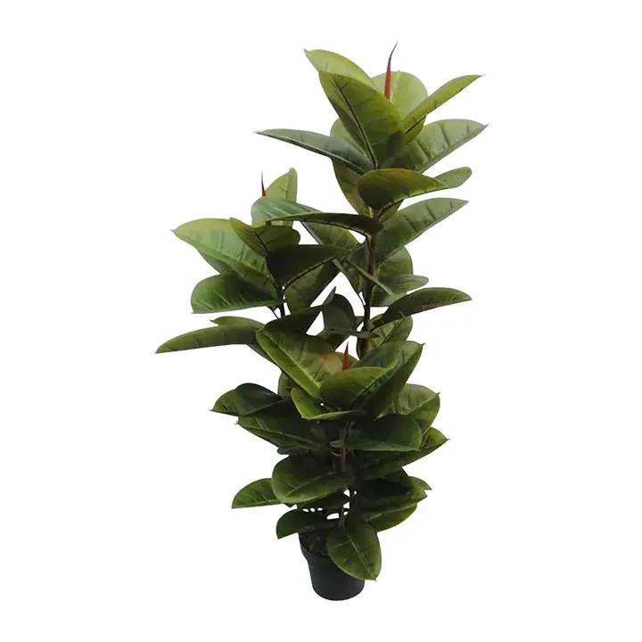 Potted Artificial Rubber Tree, 130cm