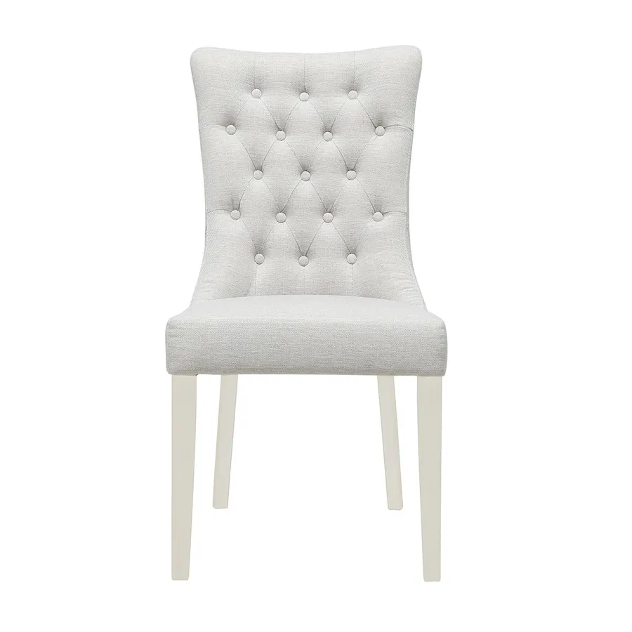 Xavier Dining Chair in Beige / White