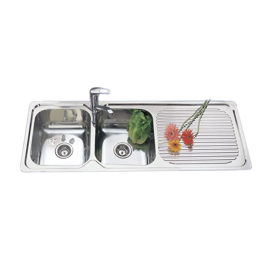 Double Bowl Sink R/H Drainer