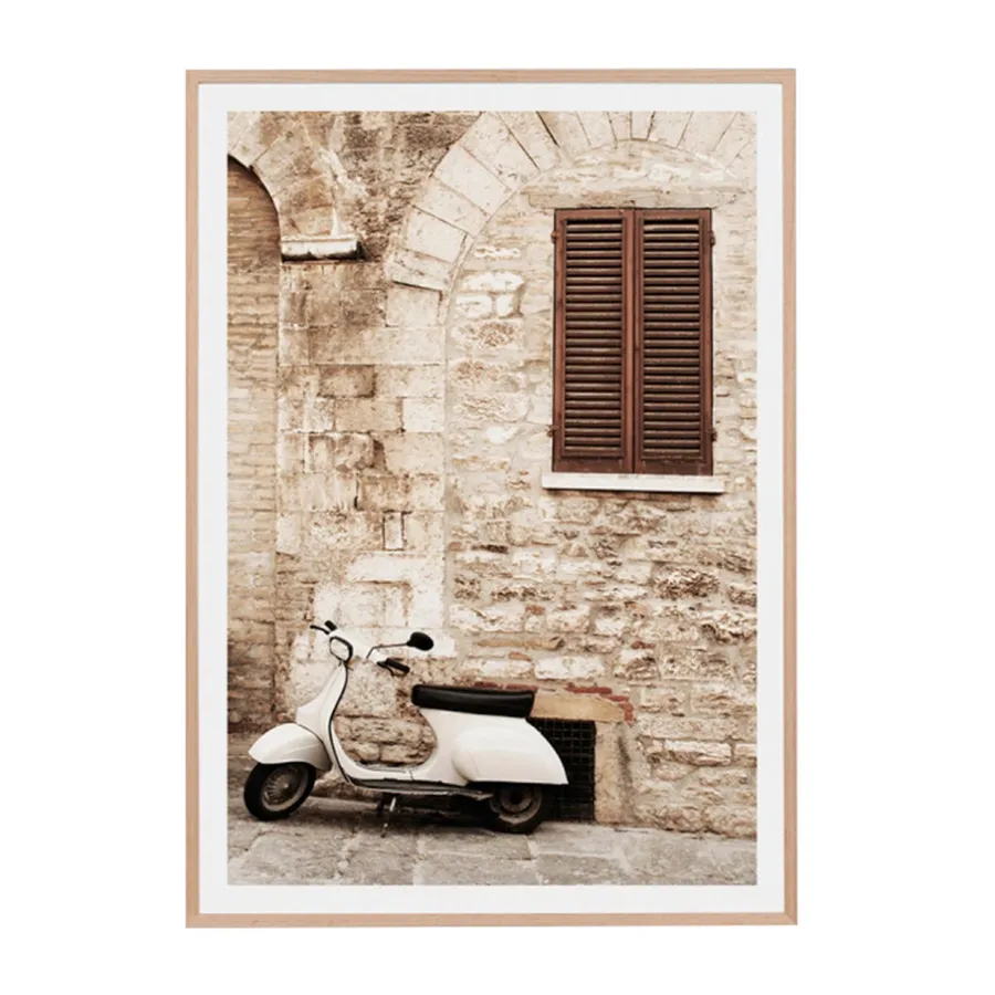 Roman Holiday Framed Print in 87 x 112cm