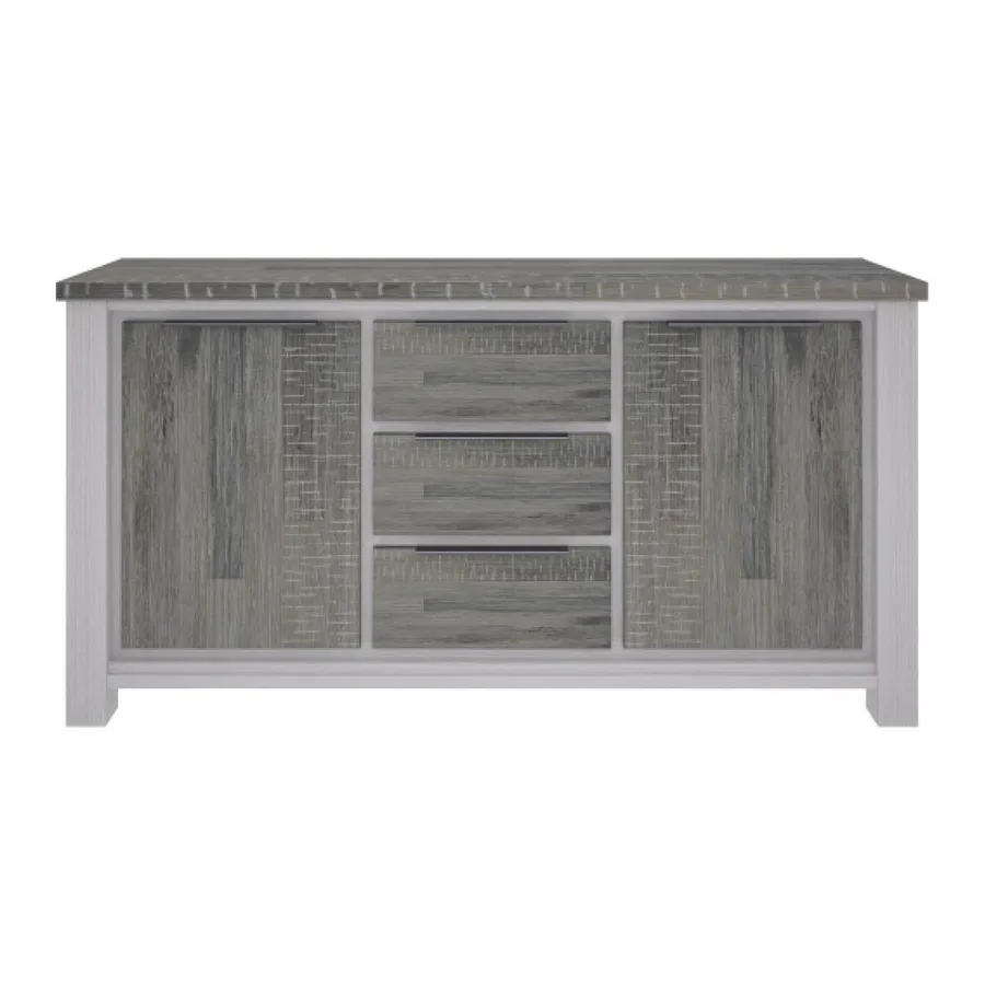Halifax Buffet 203cm in Acacia Grey / White