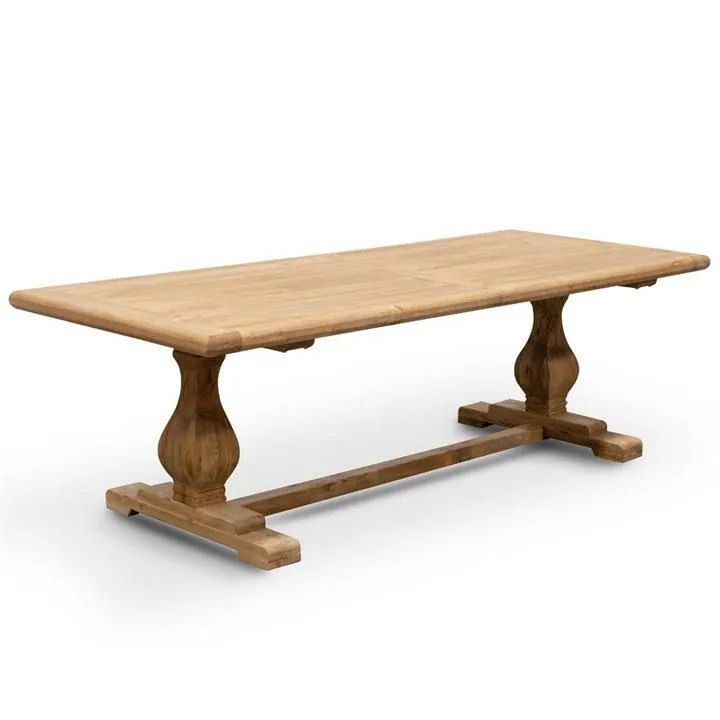 Titan Reclaimed ELM Wood Dining Table 1.98m - Rustic Natural by Interior Secrets - AfterPay Available