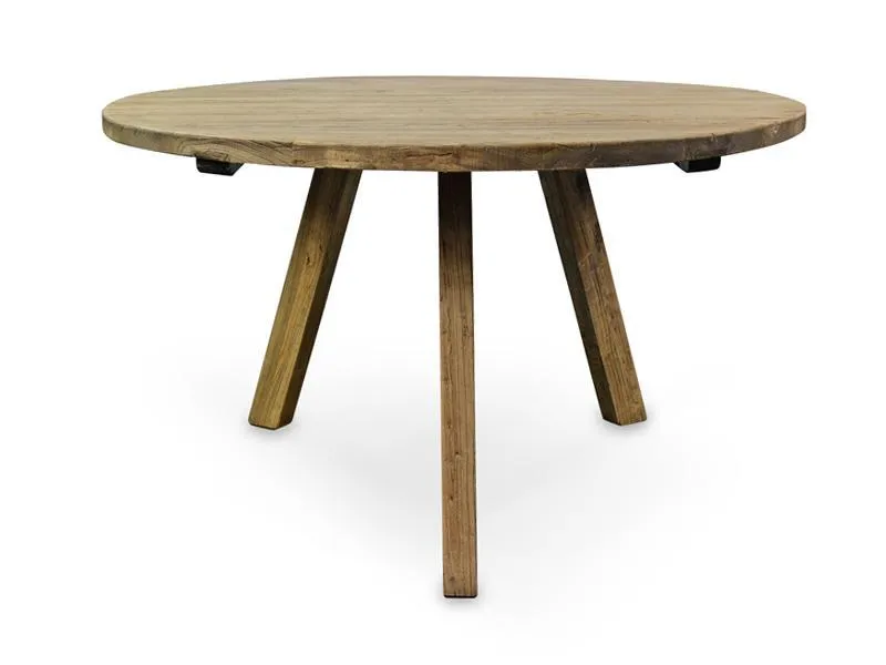 Nena Reclaimed 1.25m Round Wooden Dining Table by Interior Secrets - AfterPay Available