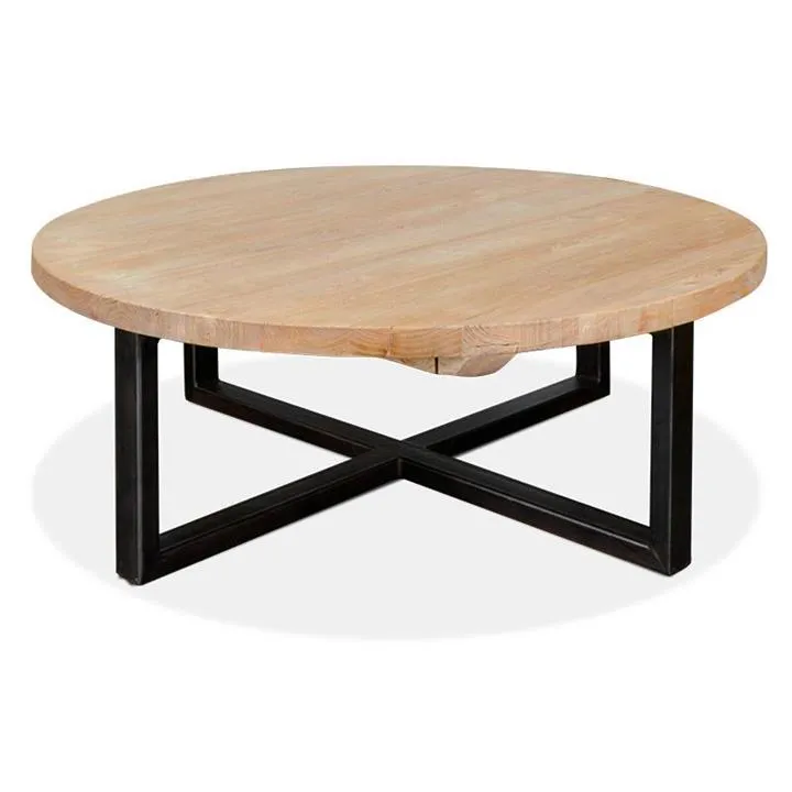 Arthur Reclaimed 100cm Round Coffee Table by Interior Secrets - AfterPay Available