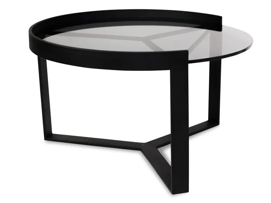 Marcel 70cm Glass Round Coffee Table - Medium by Interior Secrets - AfterPay Available