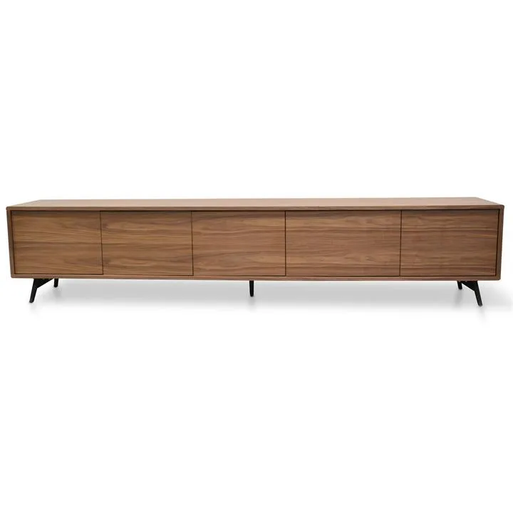 Nelson 2.4m Wooden TV Entertainment Unit - Walnut by Interior Secrets - AfterPay Available