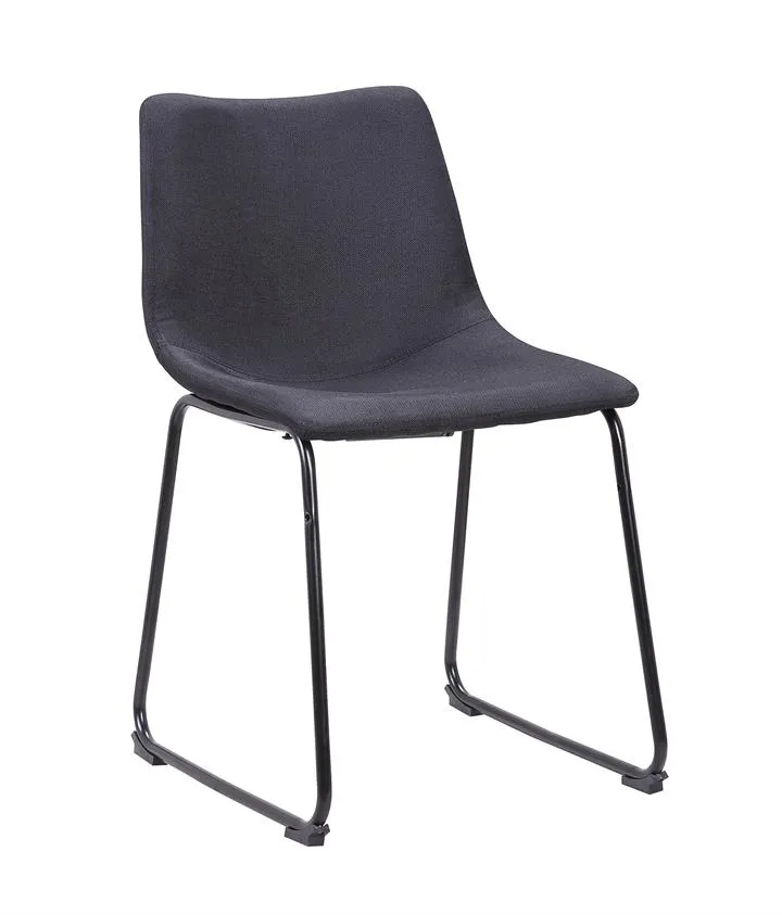 Set Of 2 - Darcy Fabric Dining Chair - Black by Interior Secrets - AfterPay Available