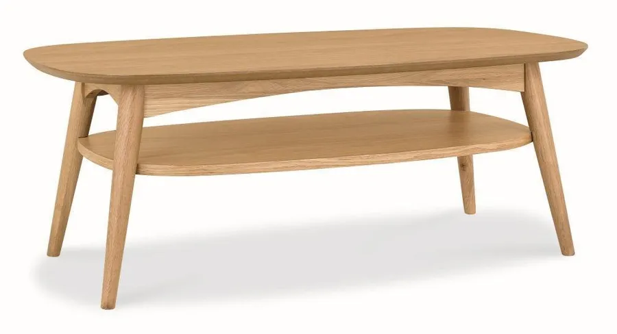 Johansen Scandinavian 109cm Oak Rectangle Coffee Table - Natural by Interior Secrets - AfterPay Available