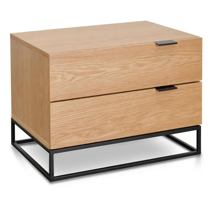 Talia Bedside Table - Natural Oak - Last One by Interior Secrets - AfterPay Available