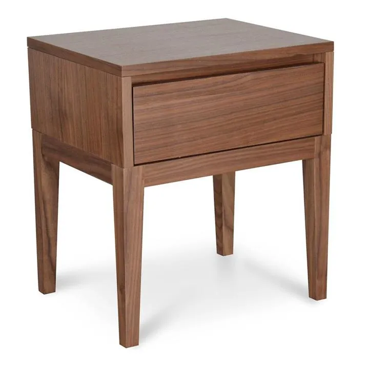 Penley Wooden Bedside Table - Walnut by Interior Secrets - AfterPay Available
