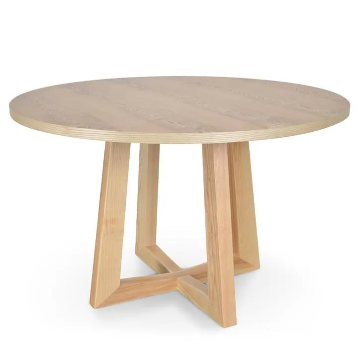 Zodiac 1.2m Round Wooden Dining Table - Natural by Interior Secrets - AfterPay Available