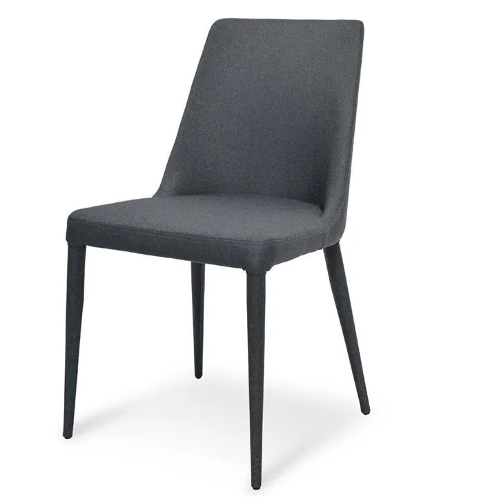 Millie Fabric Dining Chair - Gunmetal Grey - Last One by Interior Secrets - AfterPay Available