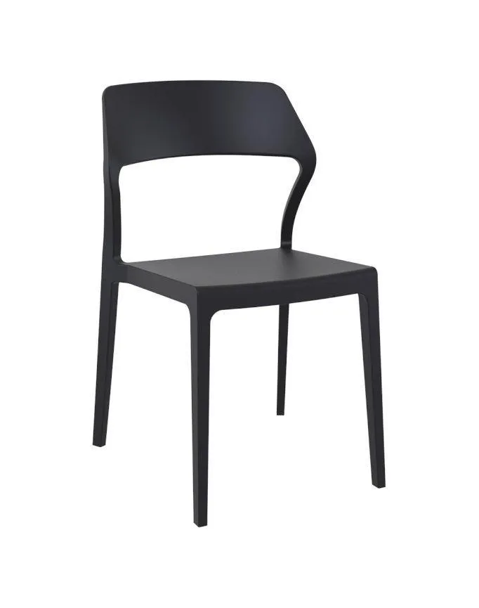 Specter Indoor / Outdoor Dining Chair - Black by Interior Secrets - AfterPay Available