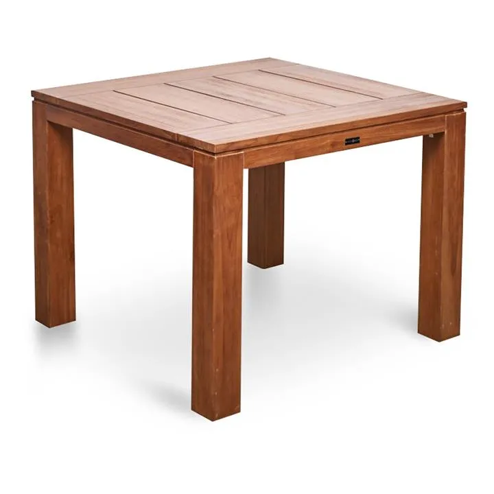 Bairo 100cm Recycled Teak Square Outdoor Dining Table - Natural by Interior Secrets - AfterPay Available