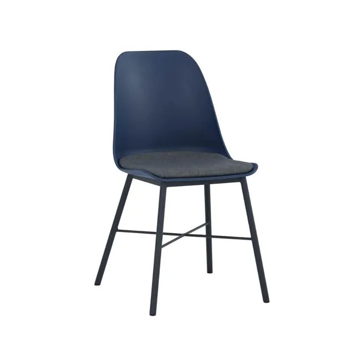 Jora Cushion Seat Dining Chair - Navy by Interior Secrets - AfterPay Available
