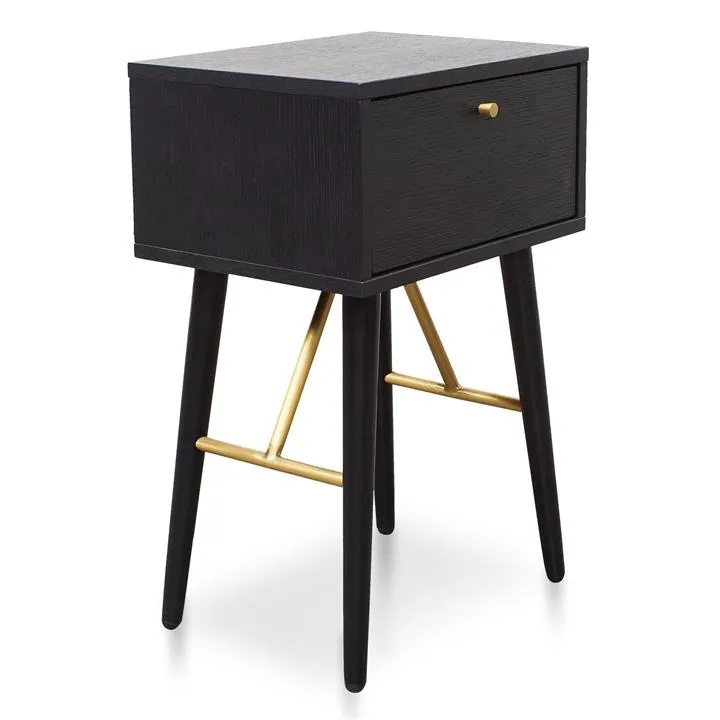 Torrent Wooden Bed Side Table - Black - Last One by Interior Secrets - AfterPay Available