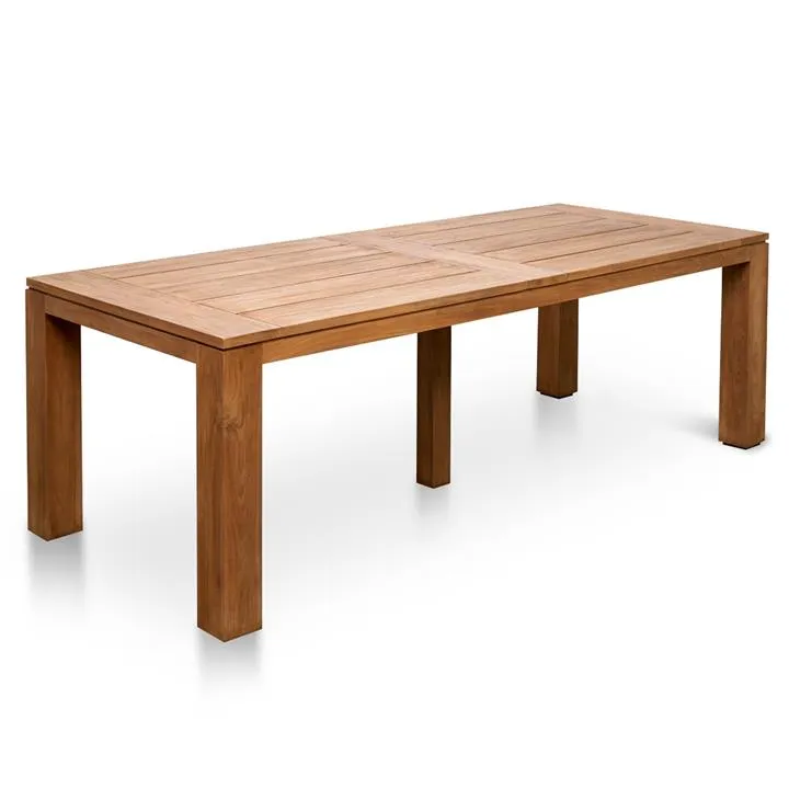 Bairo 2.4m Recycled Teak Outdoor Dining Table - Natural by Interior Secrets - AfterPay Available