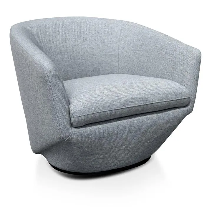 Donna Swivel Lounge Chair - Light Grey by Interior Secrets - AfterPay Available