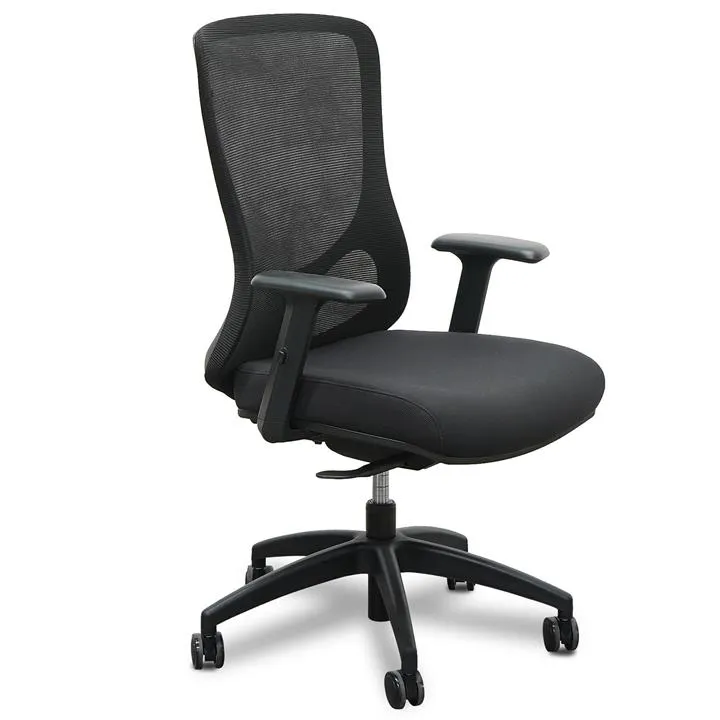 Braddon Mesh Office Chair - Black by Interior Secrets - AfterPay Available