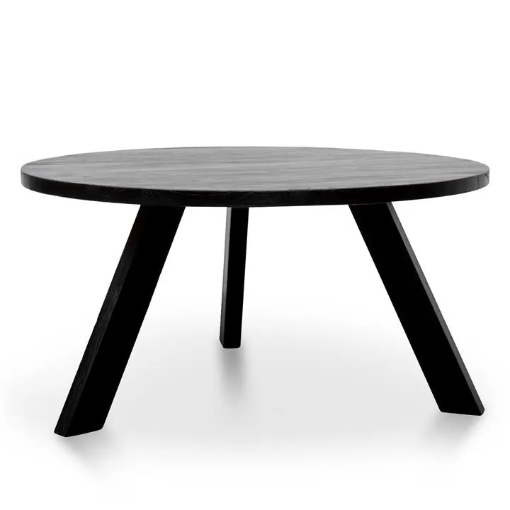 Ethan Round Dining Table - Full Black by Interior Secrets - AfterPay Available
