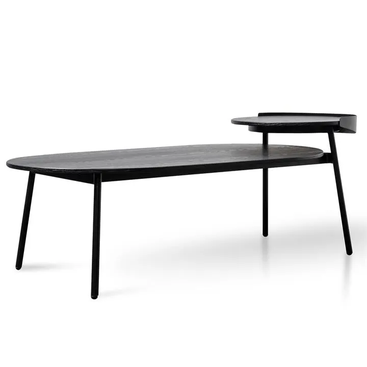 Pena 1.47m Wooden Coffee Table - Full Black by Interior Secrets - AfterPay Available
