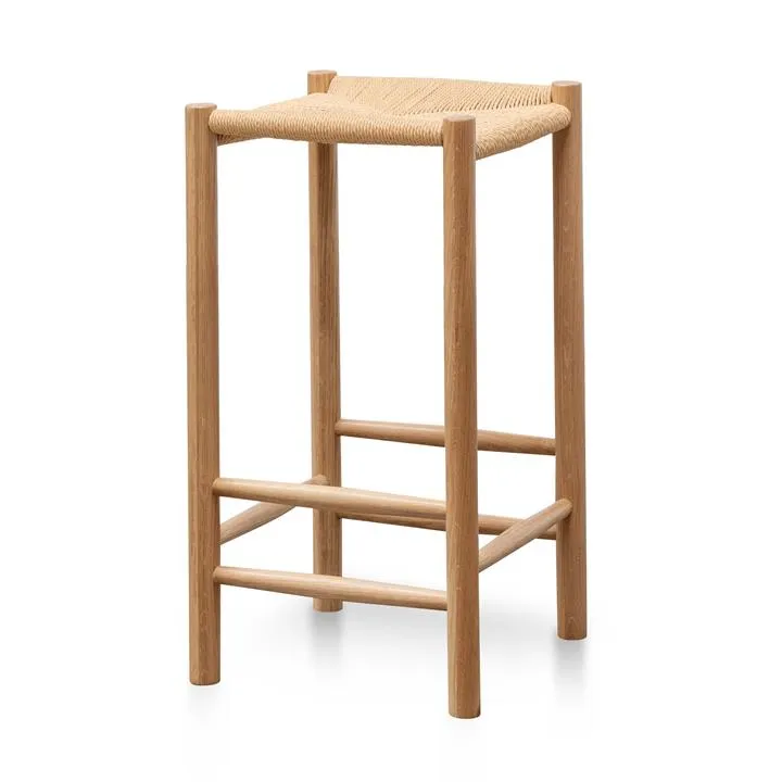 Erika 65cm Rattan Bar Stool - Natural by Interior Secrets - AfterPay Available