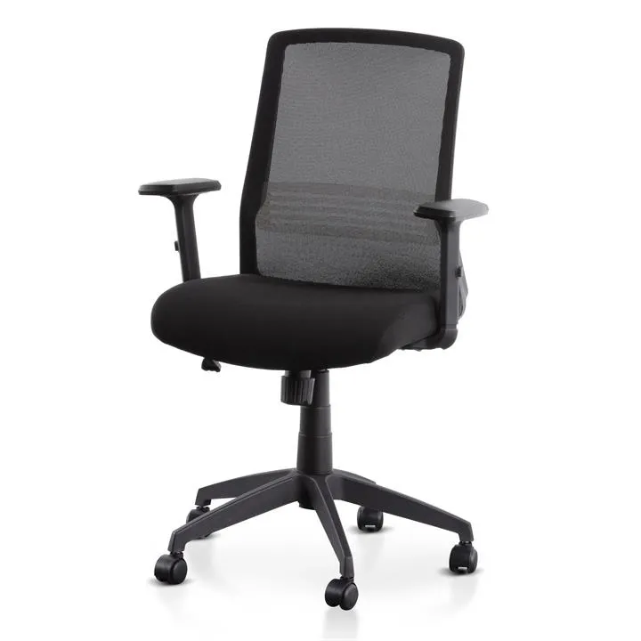 Barton Mesh Office Chair - Full Black by Interior Secrets - AfterPay Available