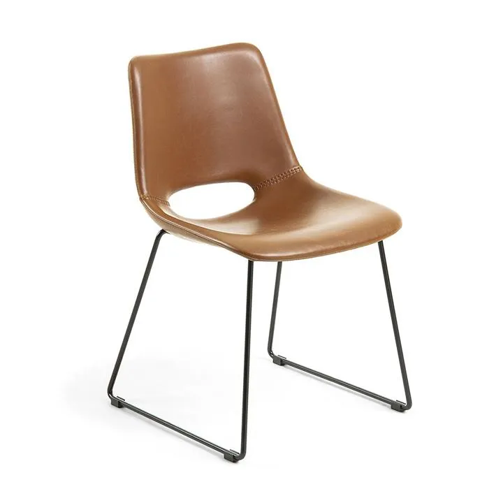 Bernard Faux Leather Dining Chair - Rust by Interior Secrets - AfterPay Available